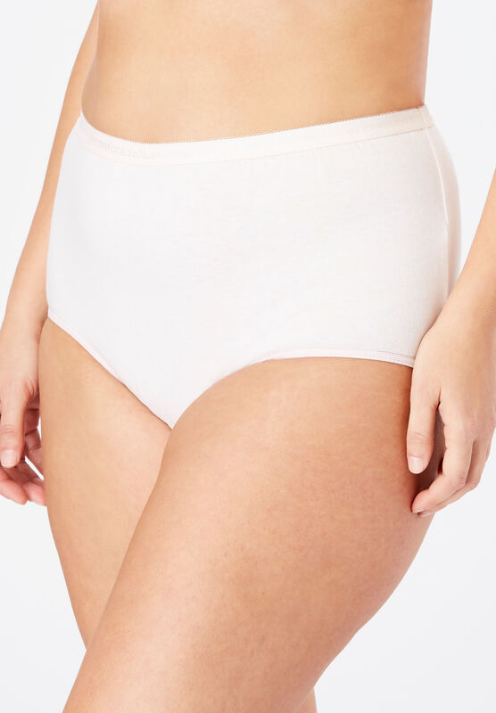 Bali Full Cut Brief Panties Fit Stretch Cotton Women Spandex Underwear size 6-10